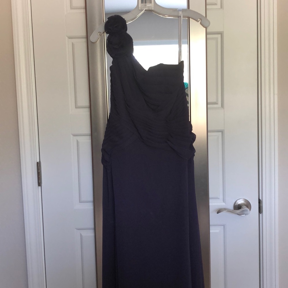 Size 6 plum colored bridesmaid dress